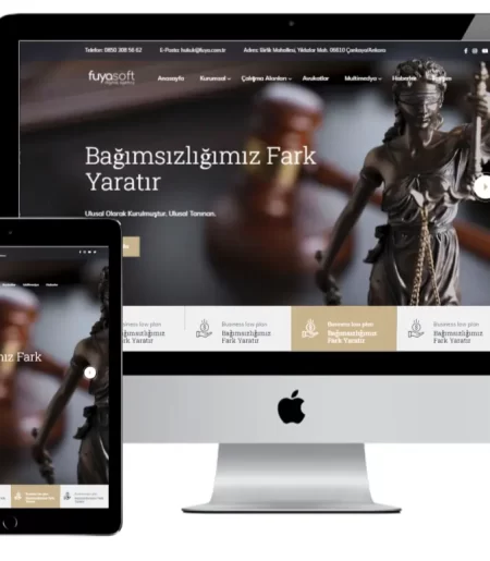 Hukuk - Avukatlık Sitesi Scripti Php Yönetim Panelli V3